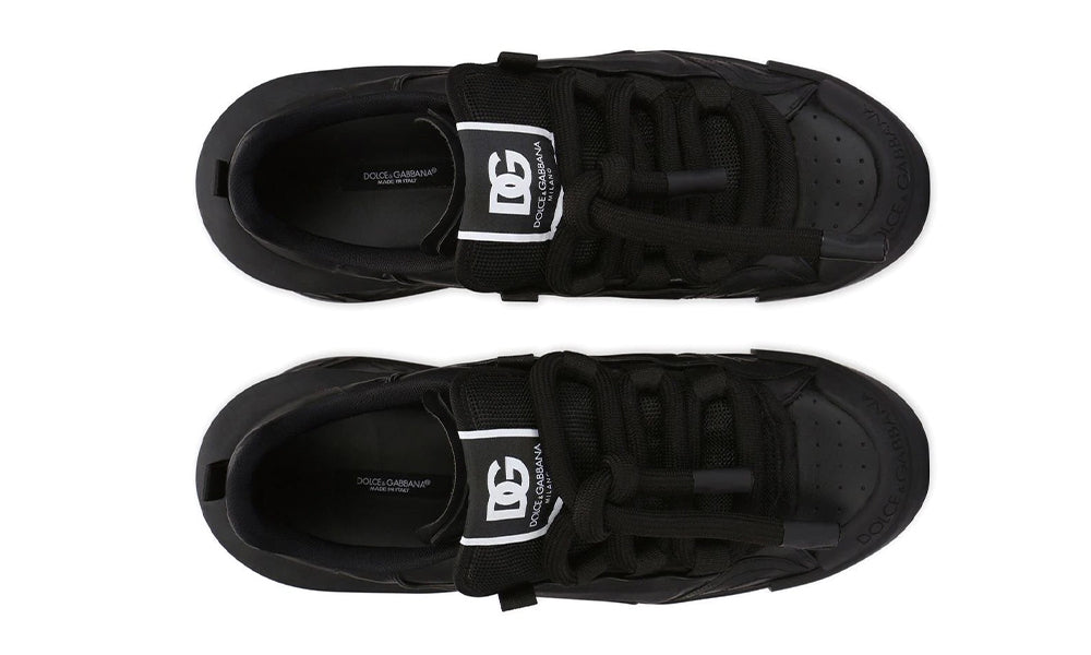Dolce & Gabbana Black Portofino Sneakers