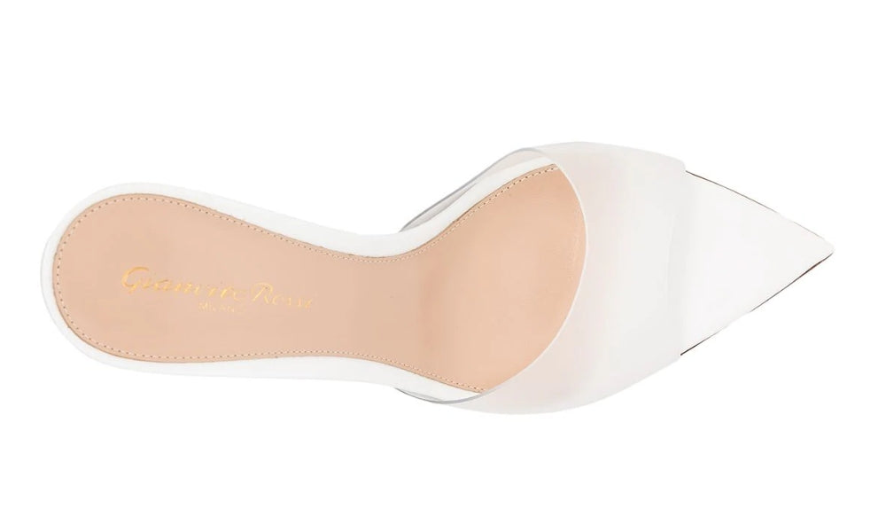 Gianvito Rossi Elle 85mm open-toe mules "White"