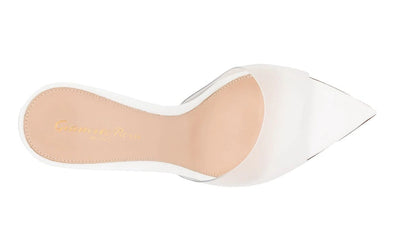 Gianvito Rossi Elle 85mm open-toe mules "White"