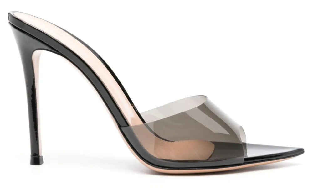 Gianvito Rossi Elle 85mm point-toe mules "Black"