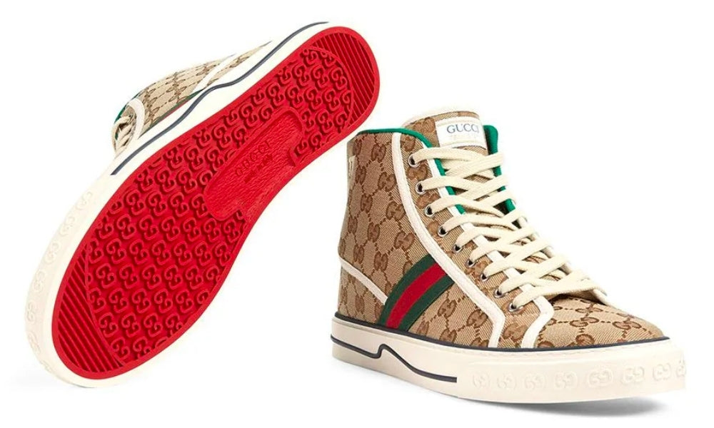 Gucci Tennis 1977 High 'Beige Ebony'
