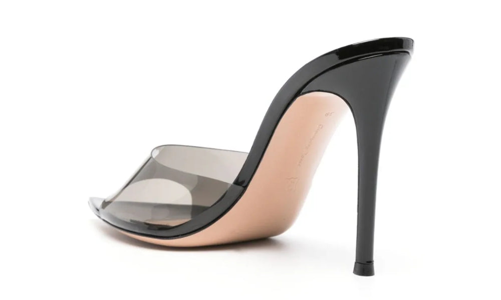 Gianvito Rossi Elle 85mm point-toe mules "Black"