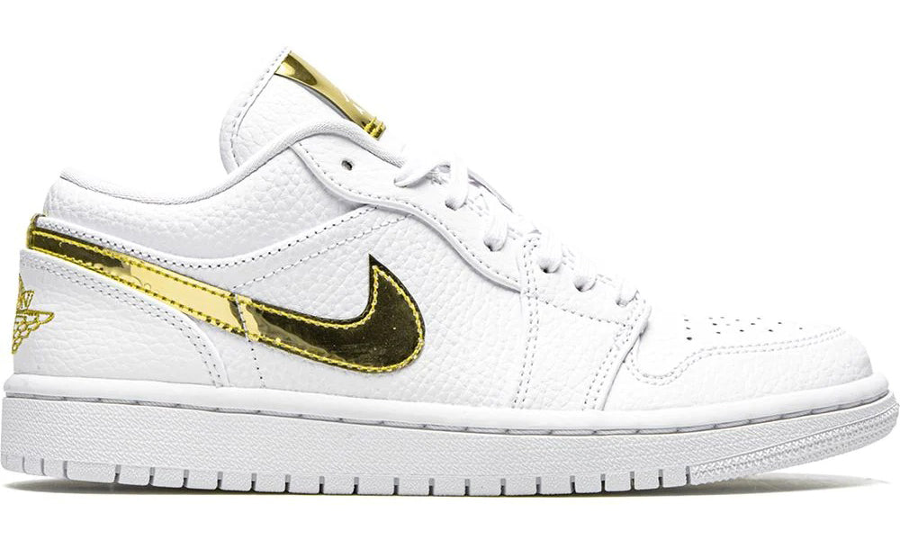 Nike Air Jordan 1 Retro Low 'White Metallic Gold'