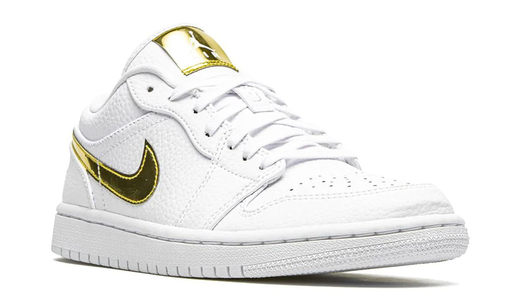 Nike Air Jordan 1 Retro Low 'White Metallic Gold'