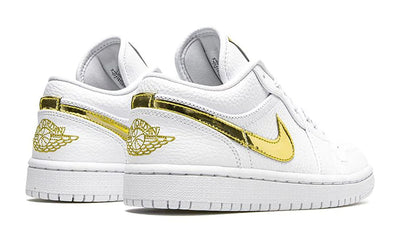 Nike Air Jordan 1 Retro Low 'White Metallic Gold'