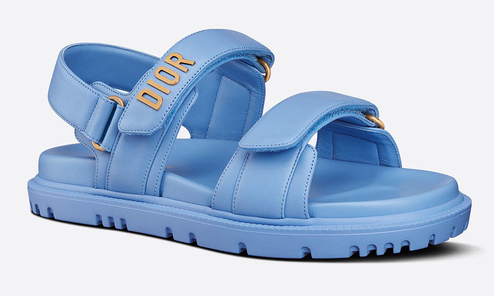 DIOR Sandal "Cornflower Blue Lambskin"