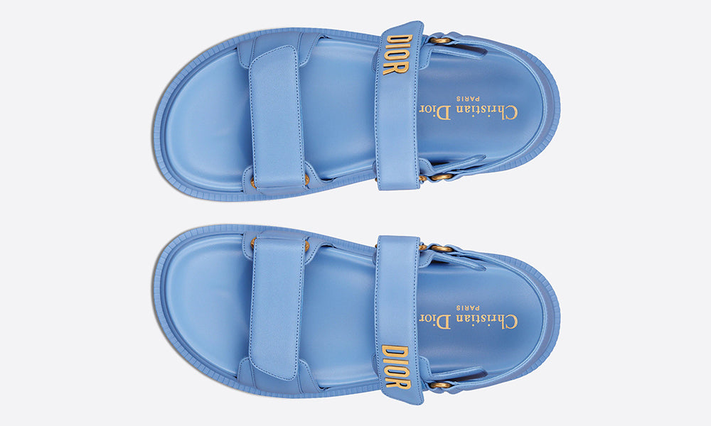 DIOR Sandal "Cornflower Blue Lambskin"