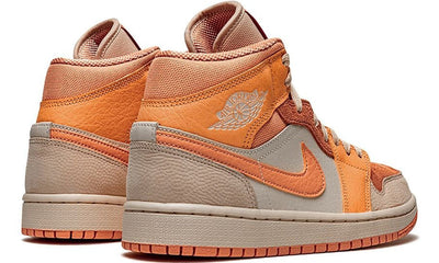 Air Jordan 1 Mid sneakers "Orange - leather/rubber"