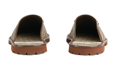 Gucci GG Supreme Horsebit-Detail Slippers