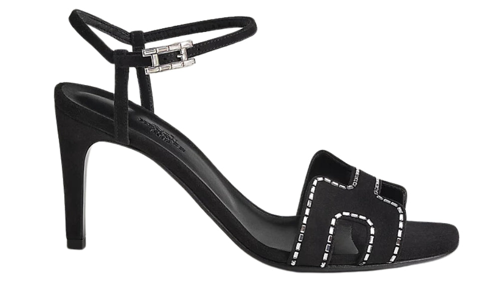 HERMES Heden 80 sandal "Black"