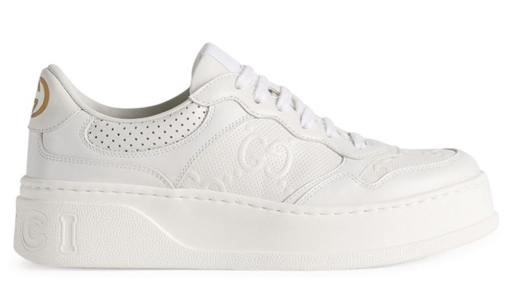 Gucci Leather Monogram Sneakers