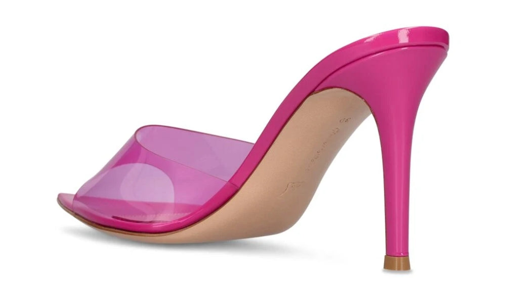 Gianvito Rossi Elle 85mm point-toe mules "Pink"
