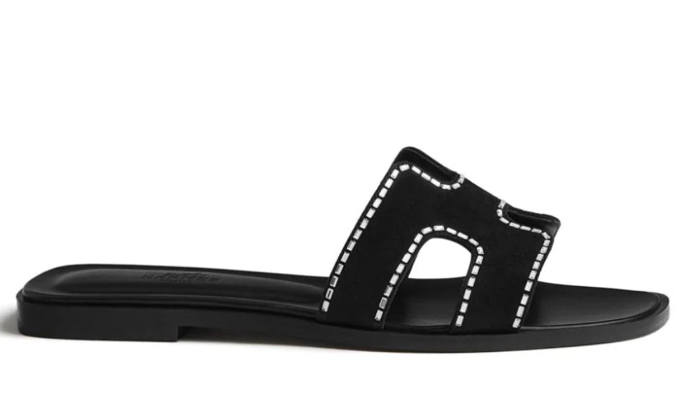 HERMES Oran Sandal "Black"