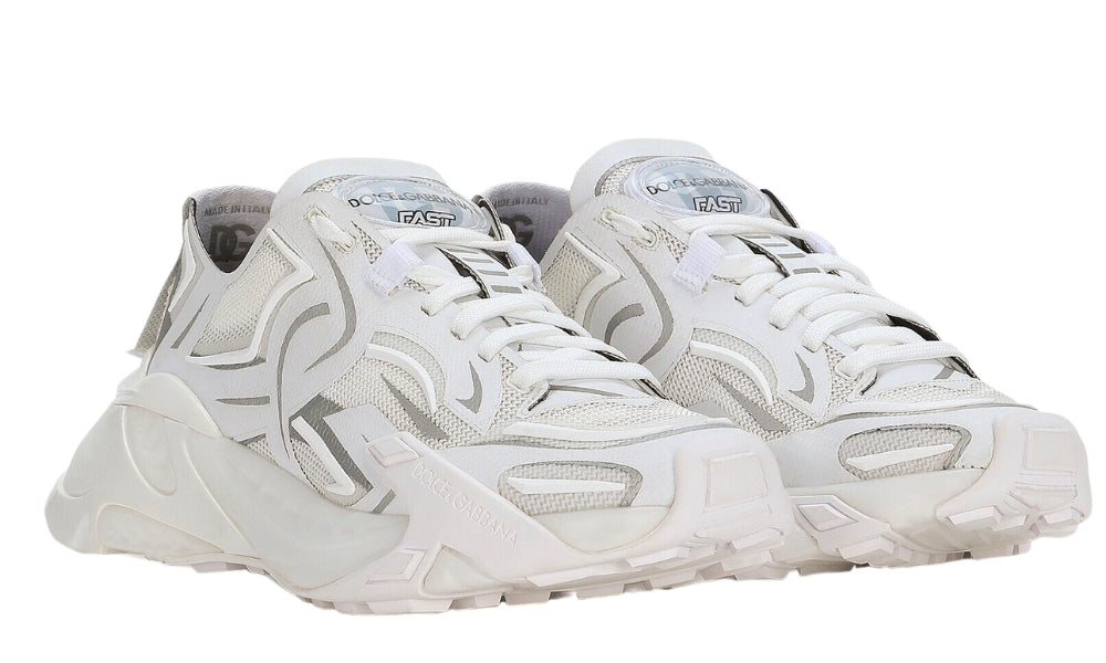Dolce & Gabbana Technical fabric Fast sneakers 'White'