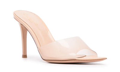 Gianvito Rossi Elle  point-toe mules "Blush Pink"
