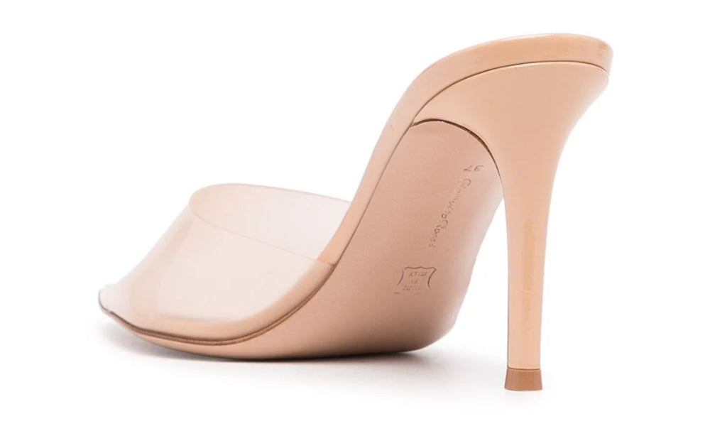 Gianvito Rossi Elle  point-toe mules "Blush Pink"