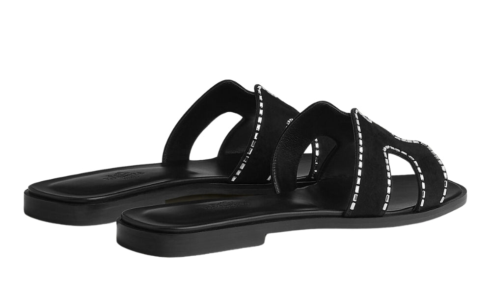 HERMES Oran Sandal "Black"