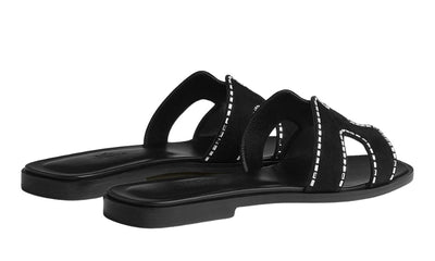 HERMES Oran Sandal "Black"