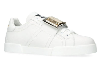 Dolce & Gabbana Leather Portofino Buckle "White"