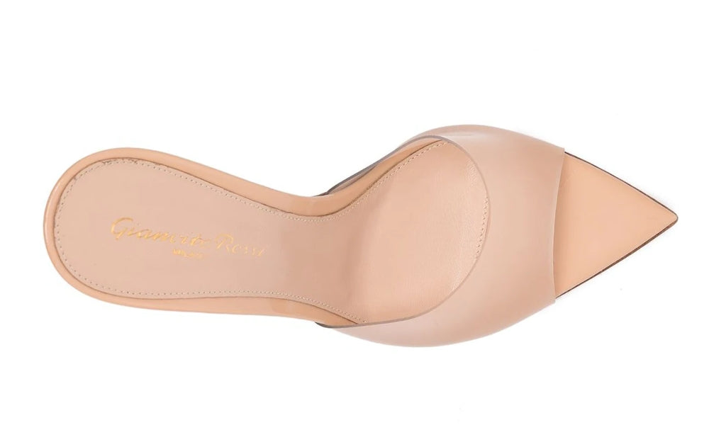 Gianvito Rossi Elle  point-toe mules "Blush Pink"