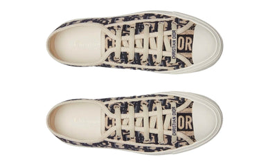 WALK'N'DIOR SNEAKER Blue Dior Oblique Embroidered Canvas