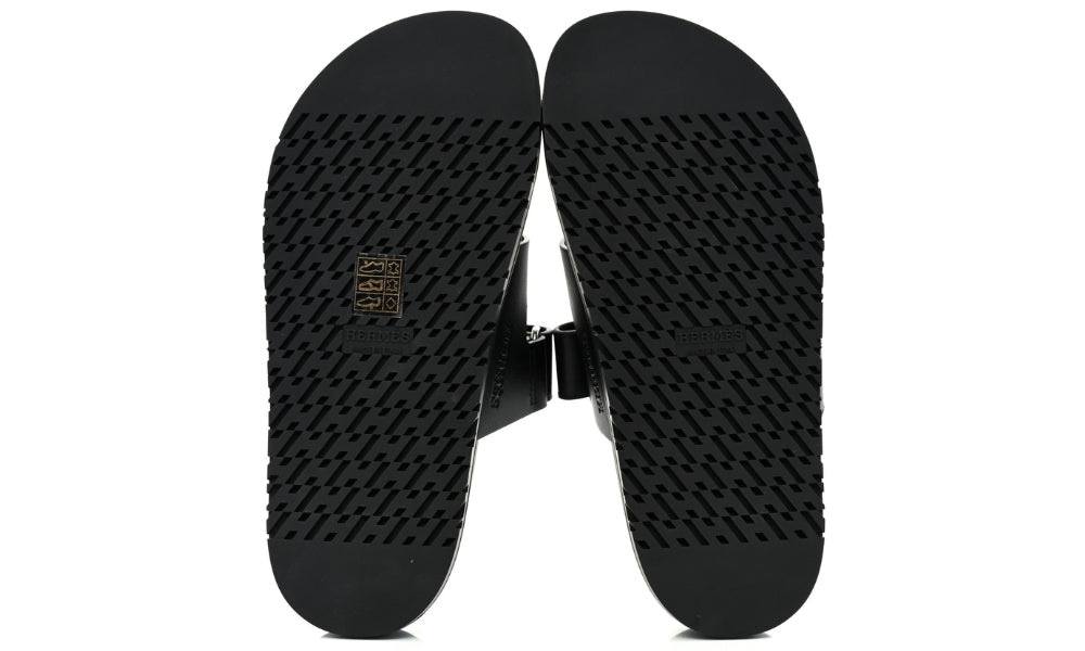 HERMÈS PRE-LOVED Chypre Sandals "Black"