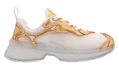 Dior Vibe Sneaker "White Mesh and Gold-Tone"
