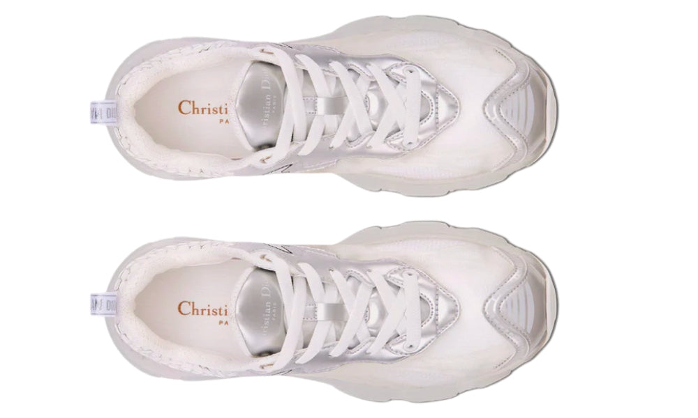Dior Vibe Sneaker "White Mesh and Silver-Tone"