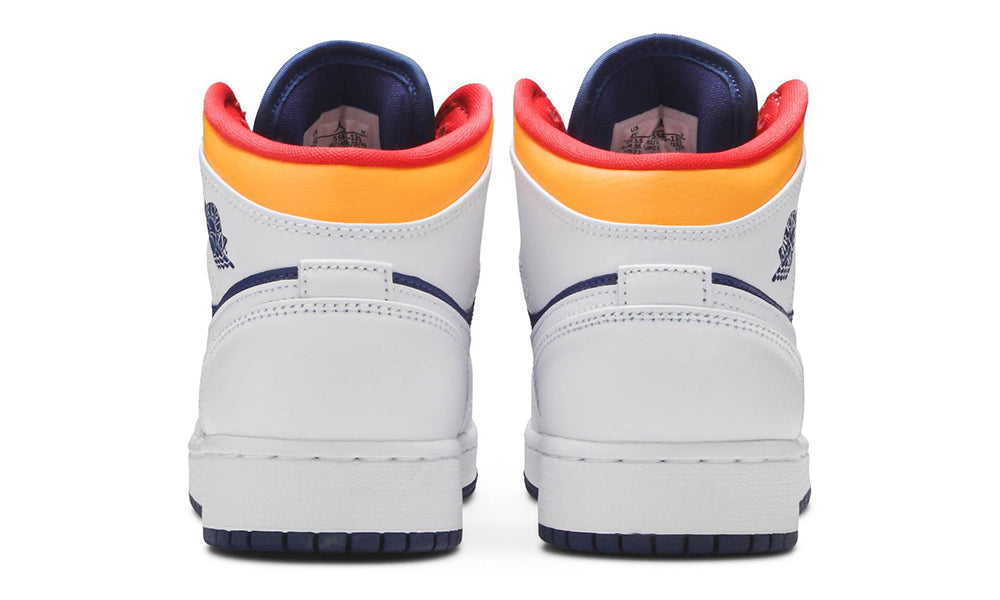 Air Jordan 1 Mid GS 'White Deep Royal Blue'