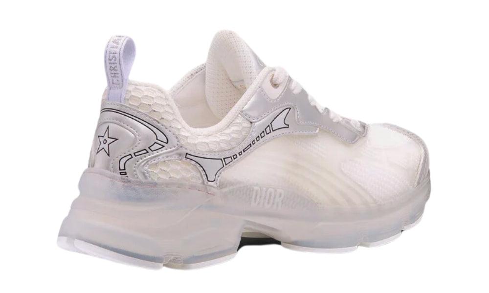 Dior Vibe Sneaker "White Mesh and Silver-Tone"