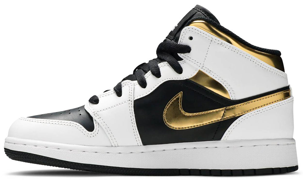 Air Jordan 1 Mid GS 'White Gold'