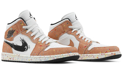 Air Jordan 1 Mid SE 'Brushstroke Paint Splatter'