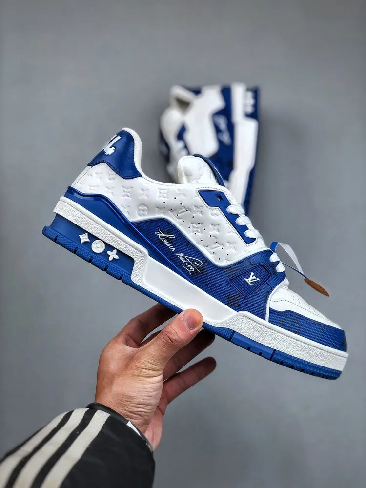 Louis Vuitton Trainer #54 Signature Blue White