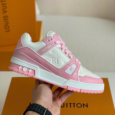 Louis Vuitton Trainer White Rose