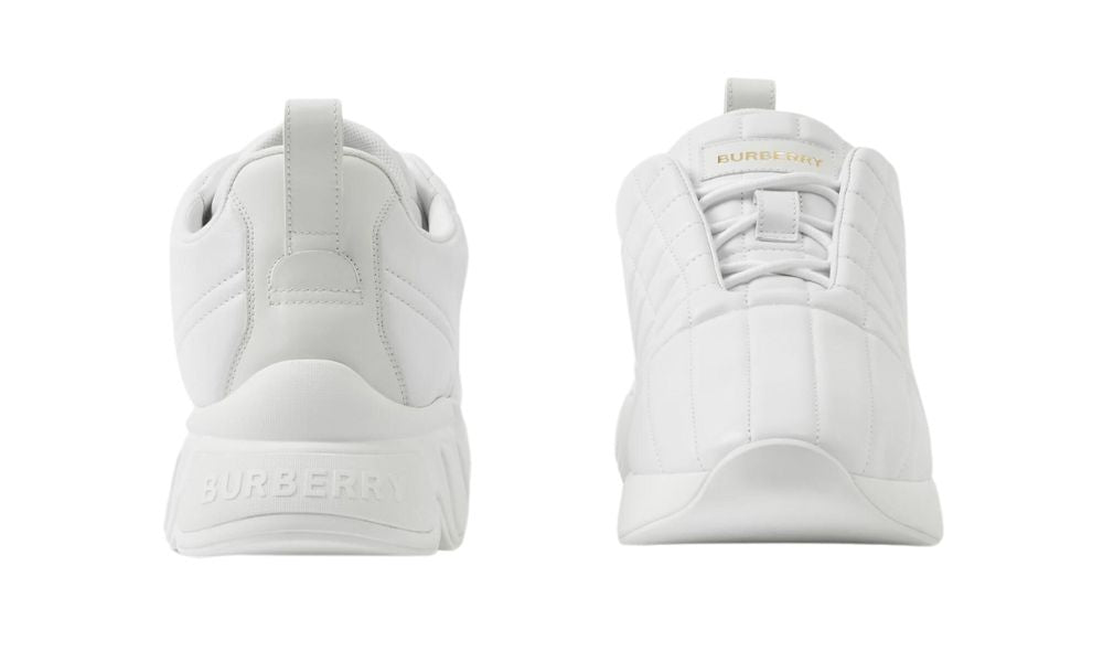 Burberry Quilted Leather Classic Sneakers 'White'
