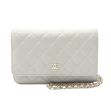 Chanel | Wallet On Chain (woc) Bag In Grey Caviar Leather
