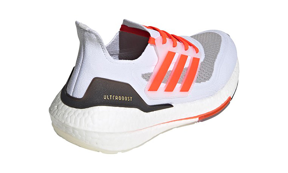 Adidas Ultraboost 21 "White - Solar Red - Gold Met"