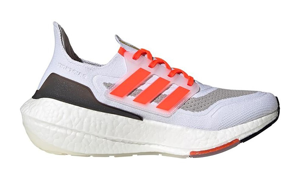 Adidas Ultraboost 21 "White - Solar Red - Gold Met"