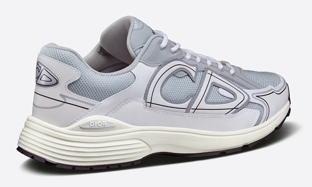 DIOR B30 SNEAKER "Gray Mesh and White Technical Fabric"