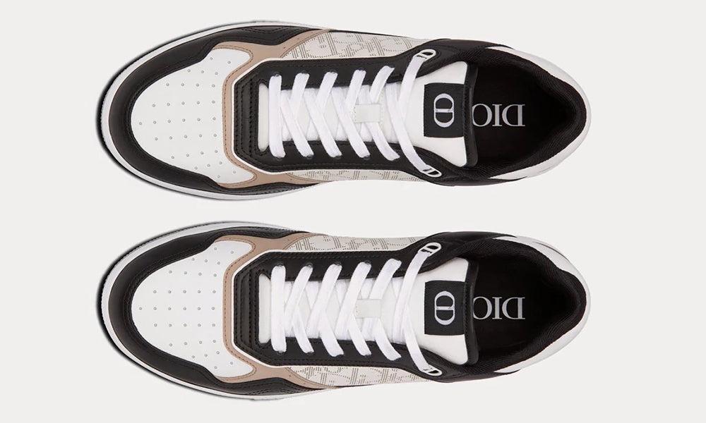 Dior B27 Black, White And Beige Low Top Sneakers