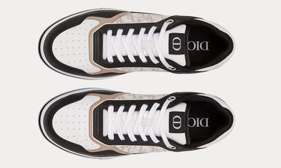 Dior B27 Black, White And Beige Low Top Sneakers