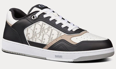 Dior B27 Black, White And Beige Low Top Sneakers
