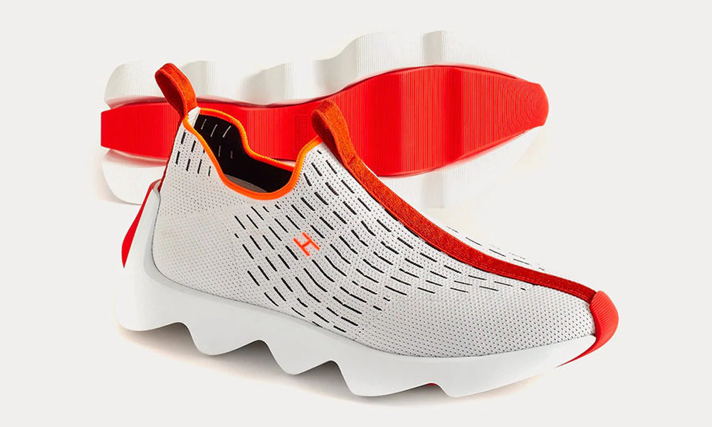 HERMES Eclair Blanc Low Top Sneakers