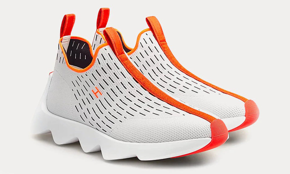 HERMES Eclair Blanc Low Top Sneakers