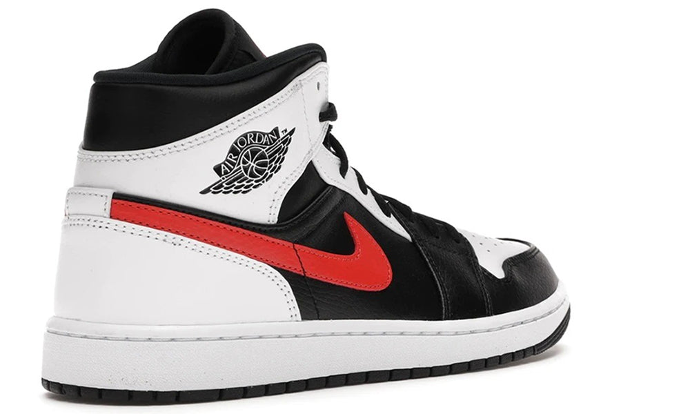 Air Jordan 1 Mid Black Chile Red White