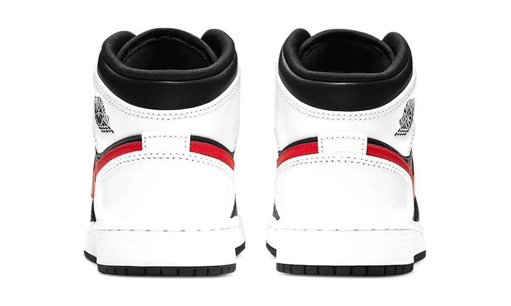 Air Jordan 1 Mid Black Chile Red White
